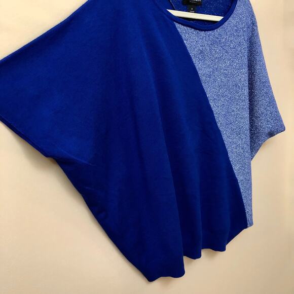 Grace Elements Woman's Blue / Silver Knit Top 2X - Picture 3 of 14